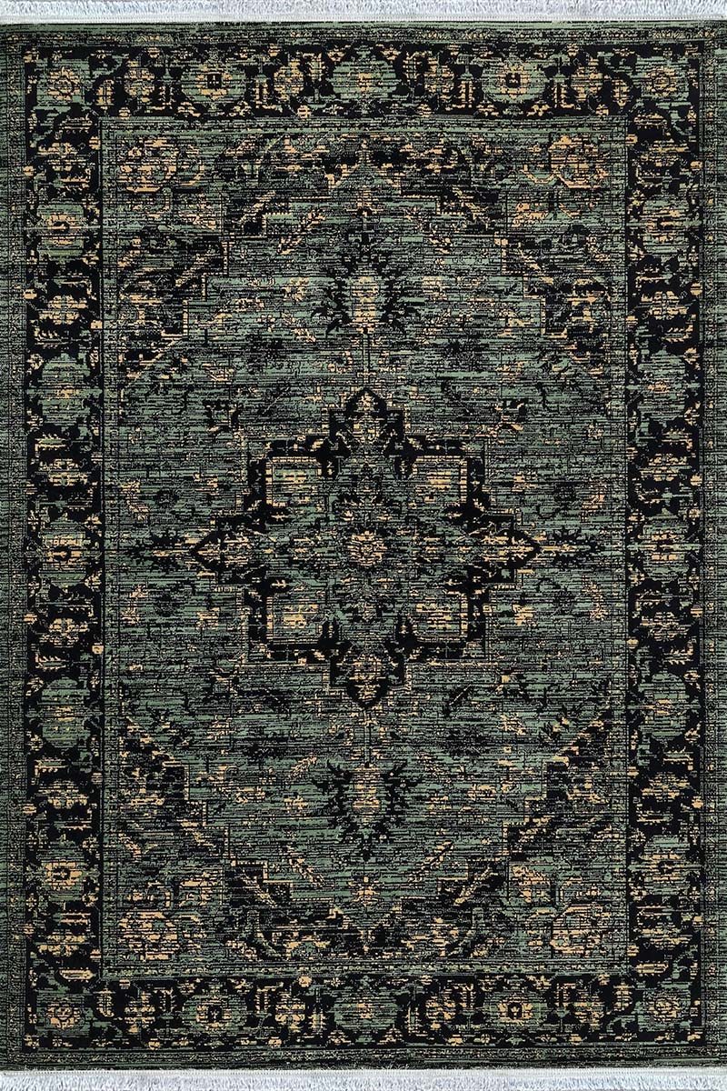 فرش ماشینی مدرن سیزان کاشان - کد کهن 43008 gs