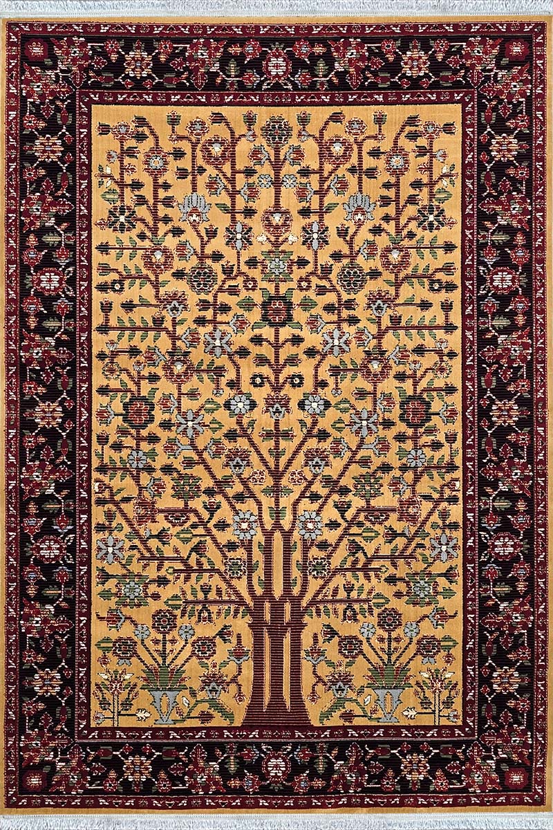 فرش ماشینی مدرن سیزان کاشان - کد کهن 43019 tL