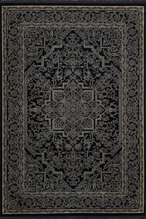 فرش ماشینی مدرن سیزان کاشان - کد کهن 43023 sb