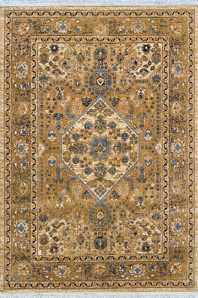 فرش ماشینی مدرن سیزان کاشان - کد کهن 43031 b