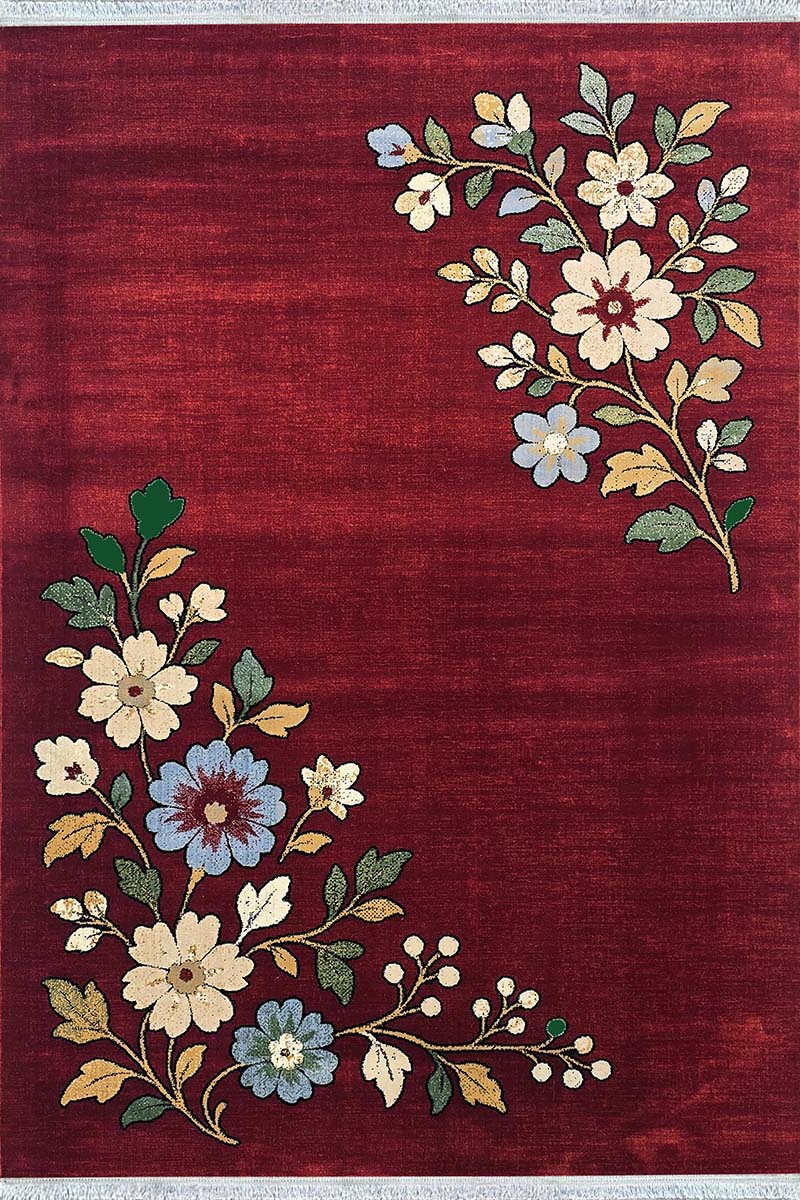 فرش ماشینی مدرن سیزان کاشان - کد کهن 43038 Ln