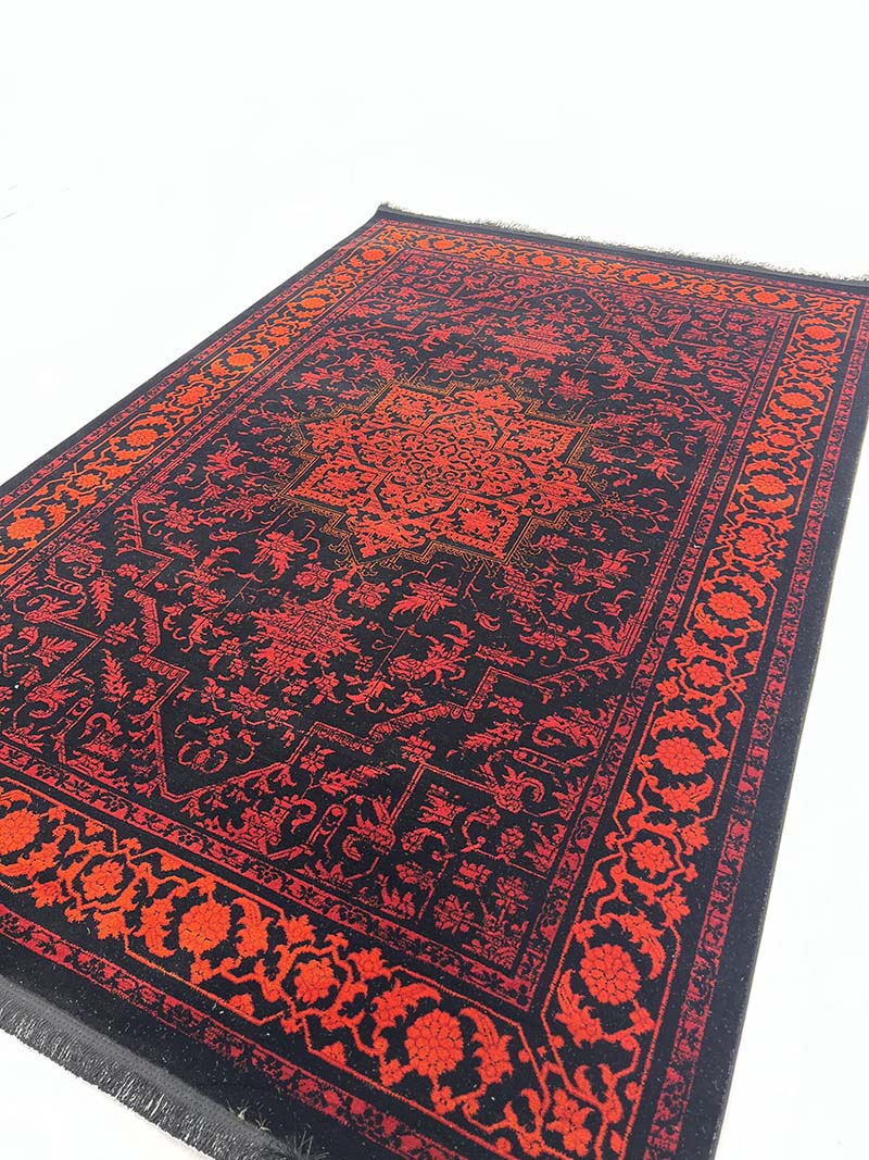 فرش ماشینی مدرن سیزان کاشان - کد کهن 43023 Ls