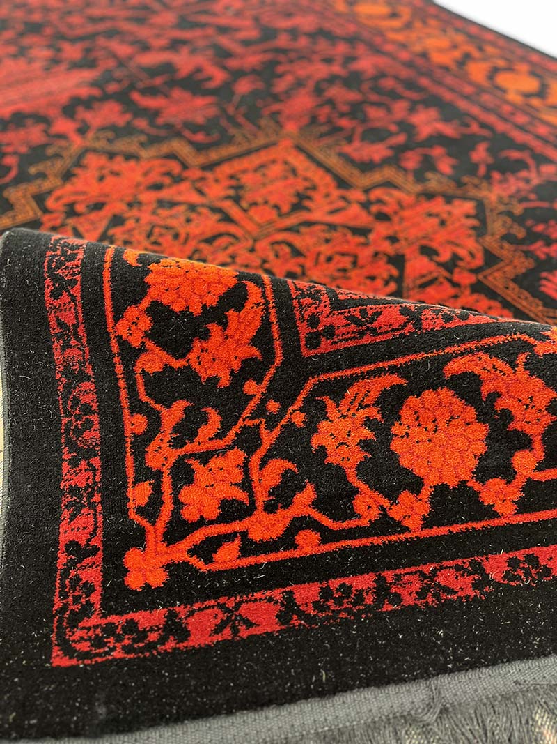 فرش ماشینی مدرن سیزان کاشان - کد کهن 43023 Ls