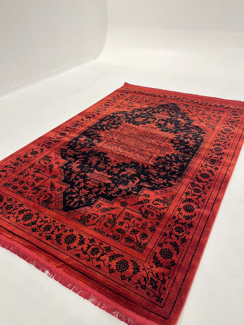 فرش ماشینی مدرن سیزان کاشان - کد کهن 43023 L