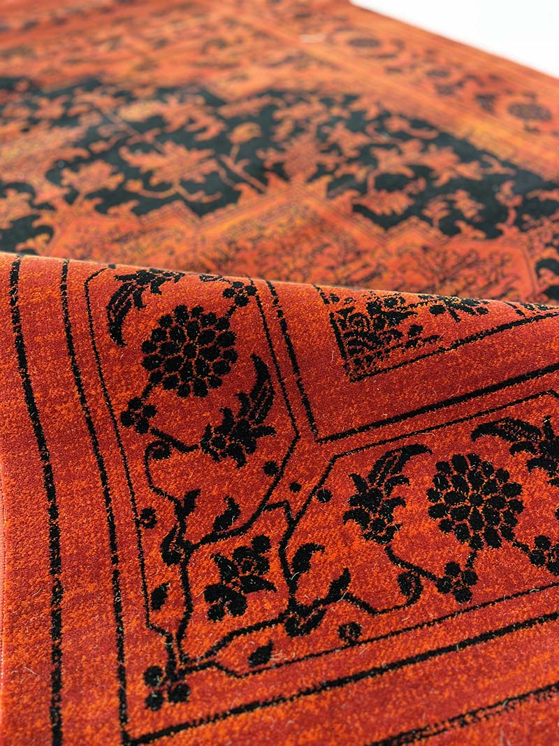 فرش ماشینی مدرن سیزان کاشان - کد کهن 43023 L