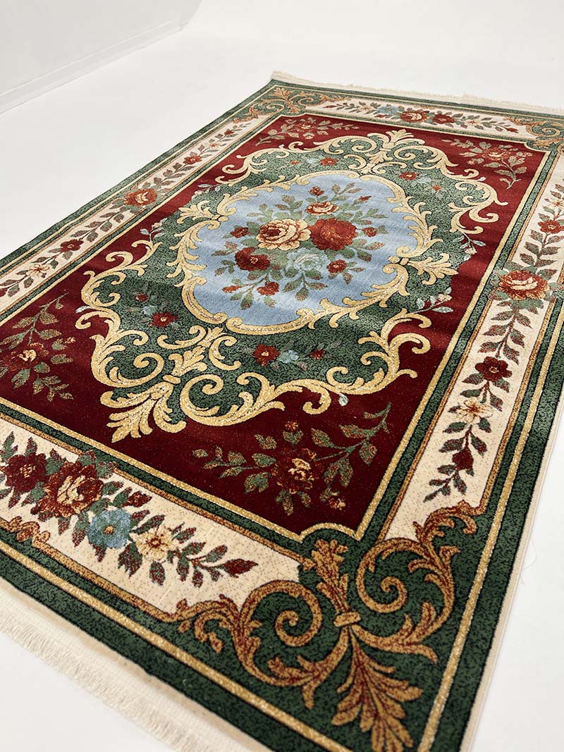 فرش ماشینی مدرن سیزان کاشان - کد کهن 43035 G