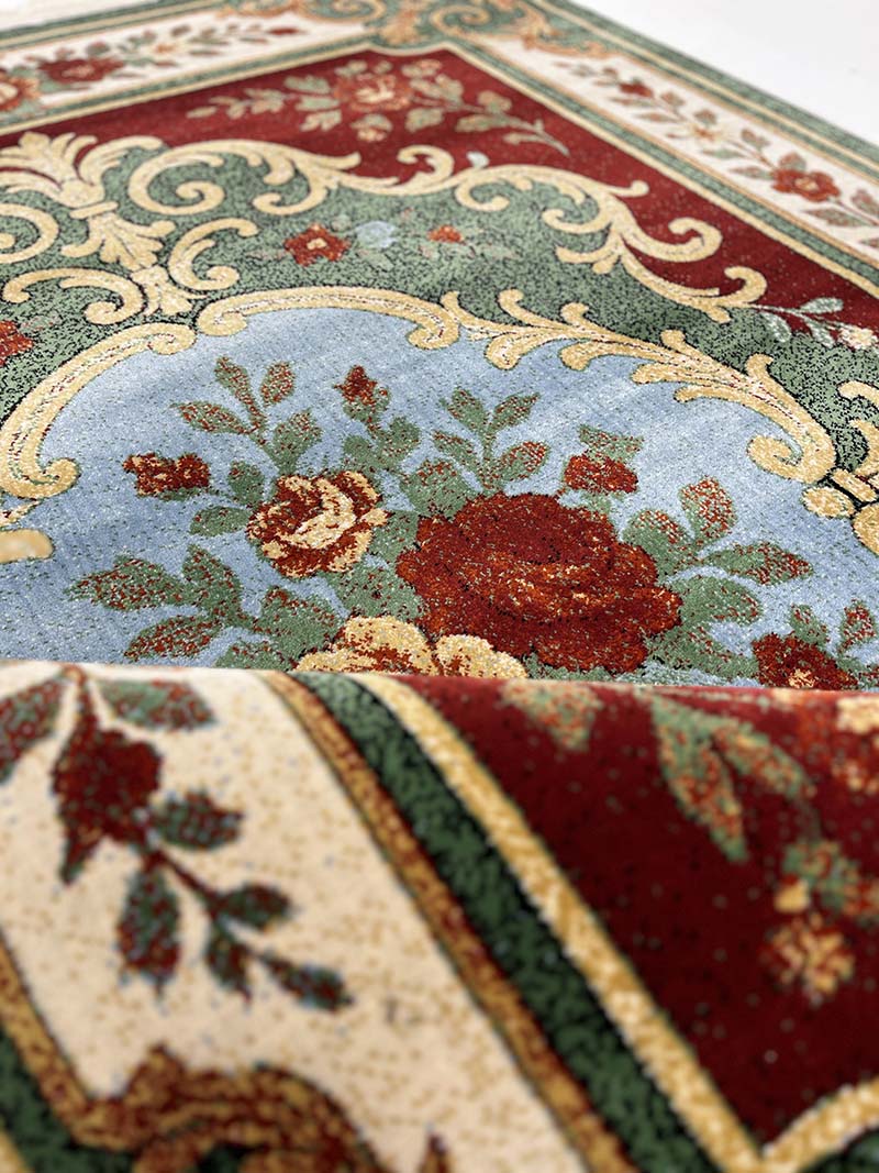 فرش ماشینی مدرن سیزان کاشان - کد کهن 43035 G