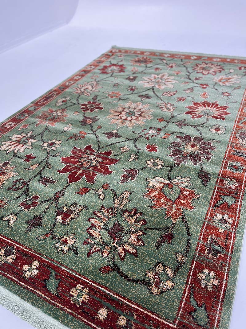 فرش ماشینی مدرن سیزان کاشان - کد کهن 43029 g