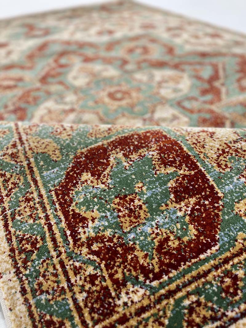 فرش ماشینی مدرن سیزان کاشان - کد کهن 43027 KB