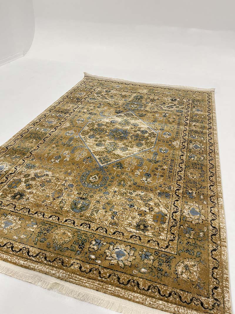 فرش ماشینی مدرن سیزان کاشان - کد کهن 43031 b