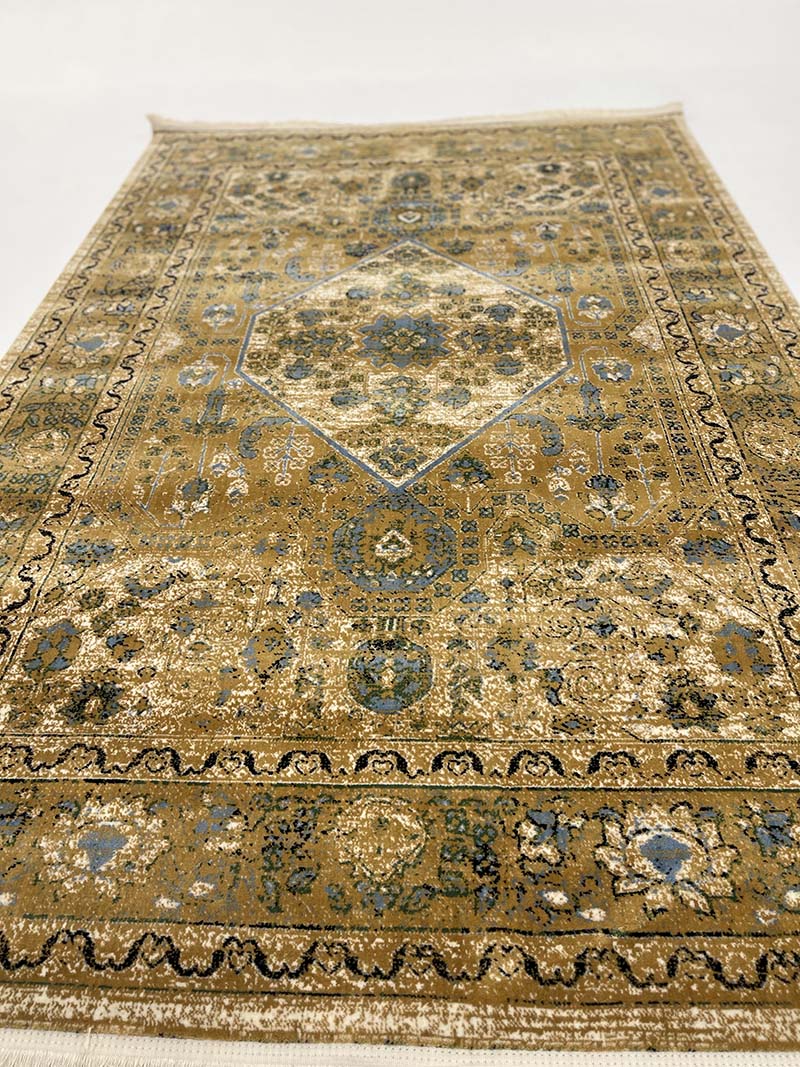 فرش ماشینی مدرن سیزان کاشان - کد کهن 43031 b