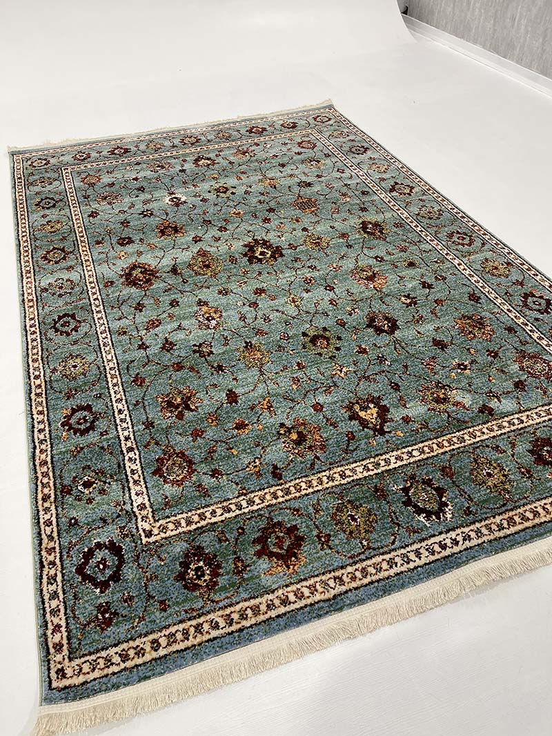 فرش ماشینی مدرن سیزان کاشان - کد کهن 43032 A