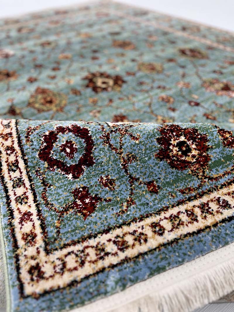 فرش ماشینی مدرن سیزان کاشان - کد کهن 43032 A