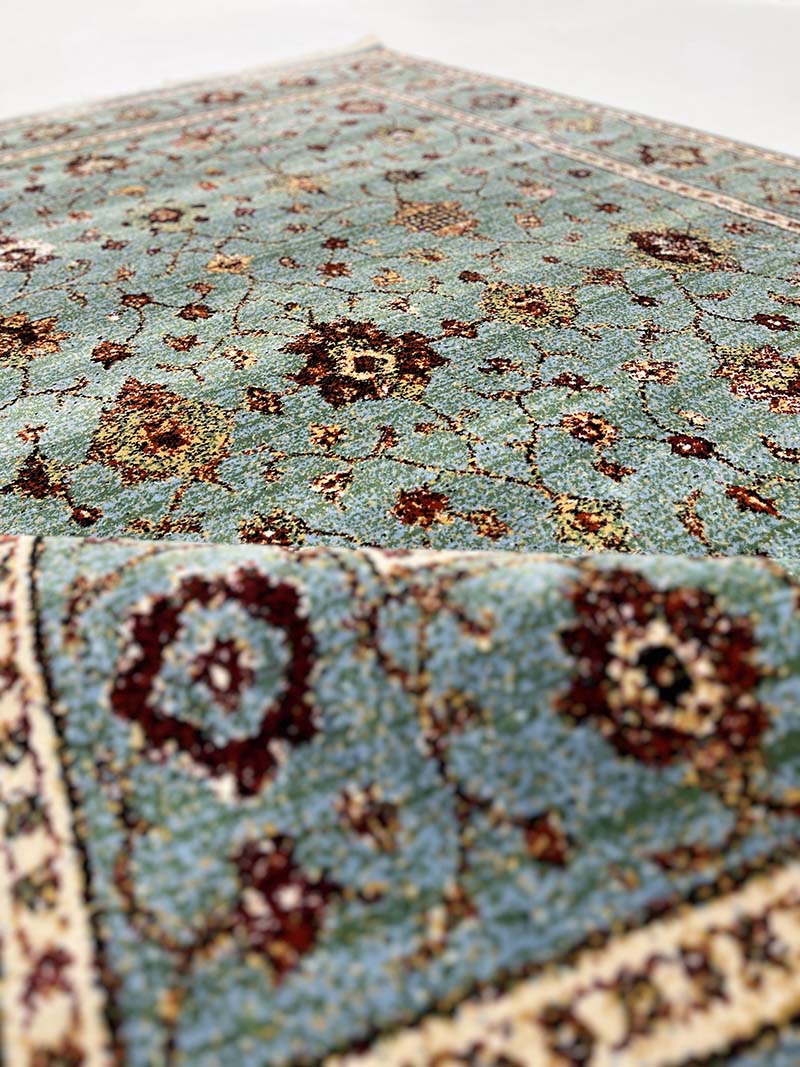 فرش ماشینی مدرن سیزان کاشان - کد کهن 43032 A