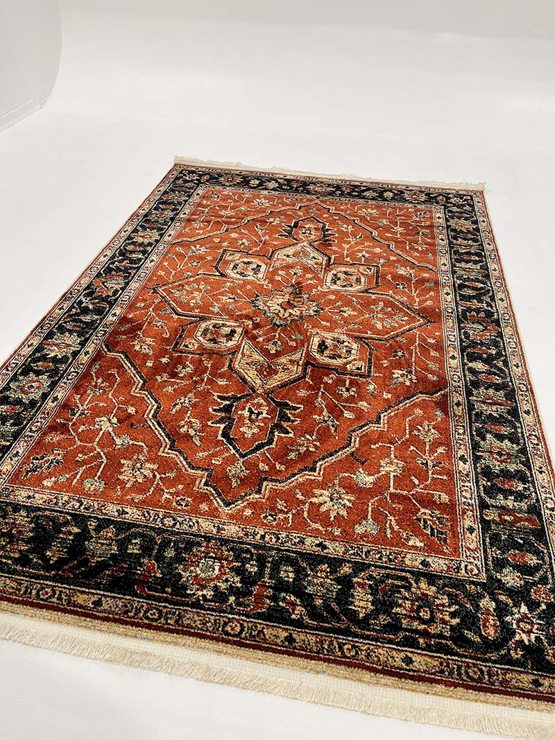 فرش ماشینی مدرن سیزان کاشان - کد کهن 43030 ns