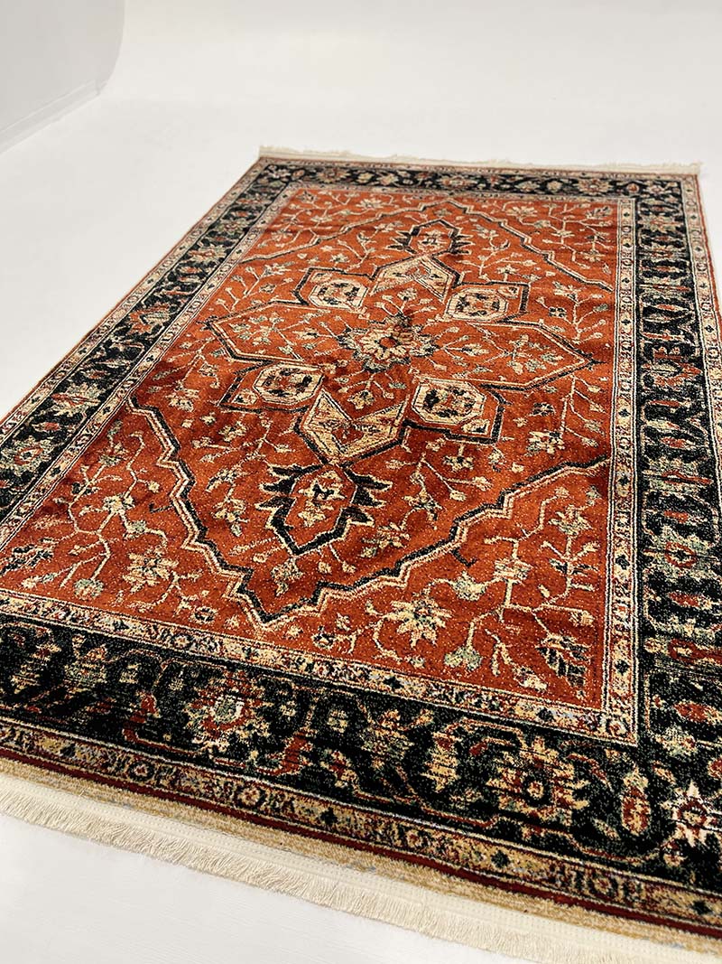 فرش ماشینی مدرن سیزان کاشان - کد کهن 43030 ns