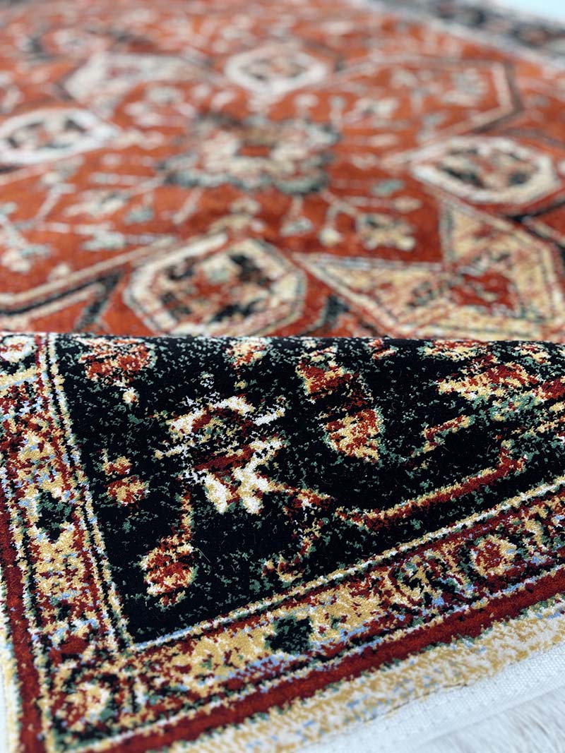 فرش ماشینی مدرن سیزان کاشان - کد کهن 43030 ns