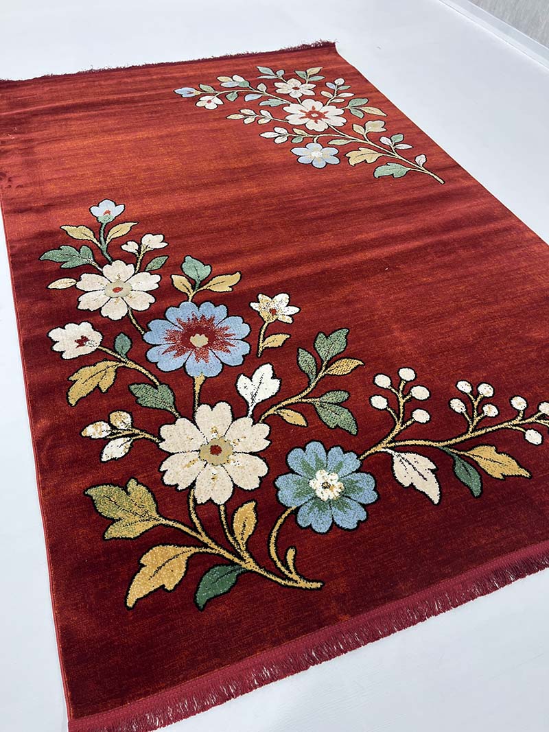 فرش ماشینی مدرن سیزان کاشان - کد کهن 43038 Ln