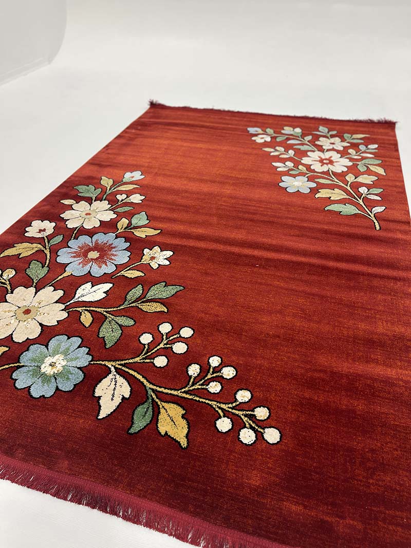 فرش ماشینی مدرن سیزان کاشان - کد کهن 43038 Ln