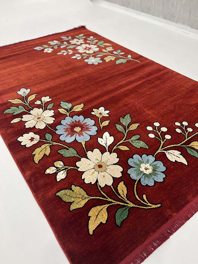 فرش ماشینی مدرن سیزان کاشان - کد کهن 43038 Ln