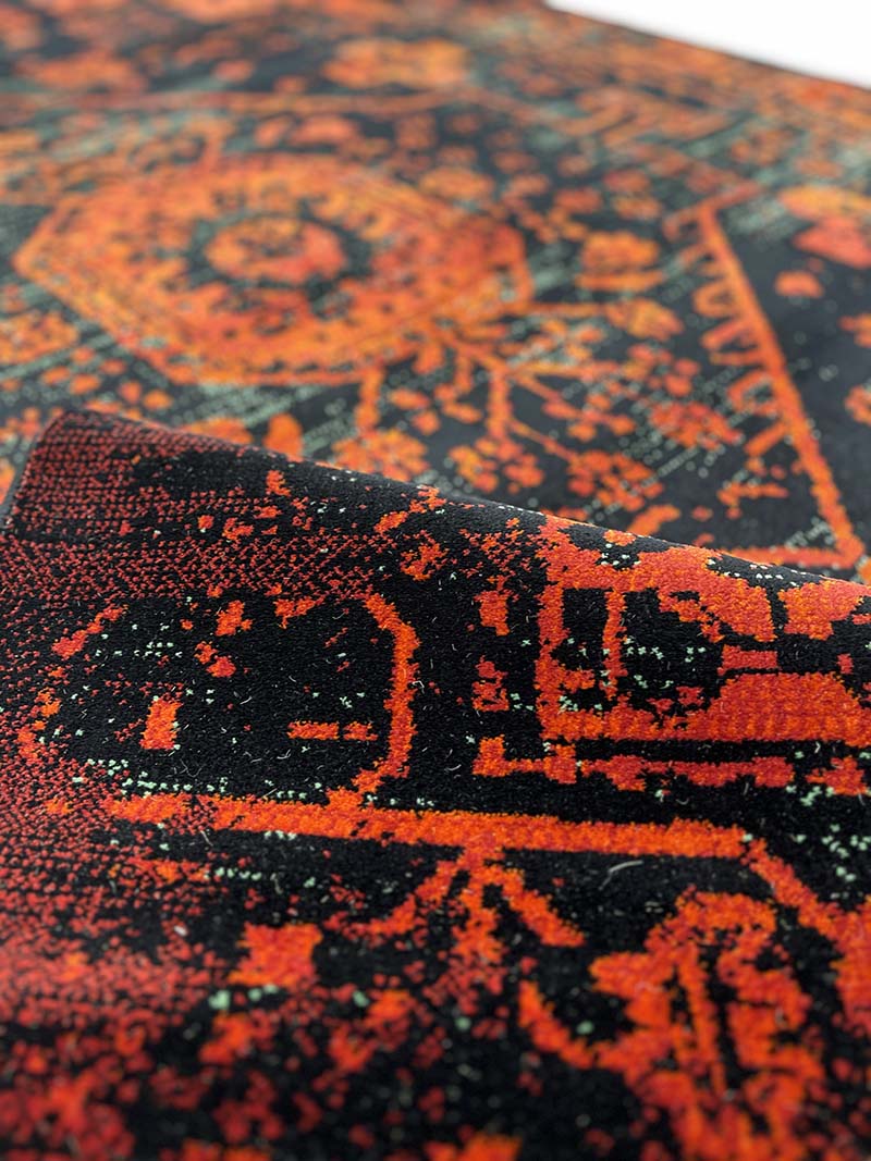 فرش ماشینی مدرن سیزان کاشان - کد کهن 43011 Ls