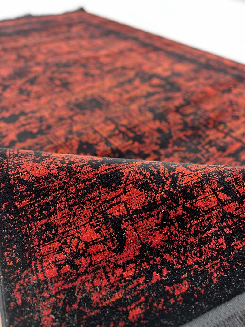 فرش ماشینی مدرن سیزان کاشان - کد کهن 43017 Ls