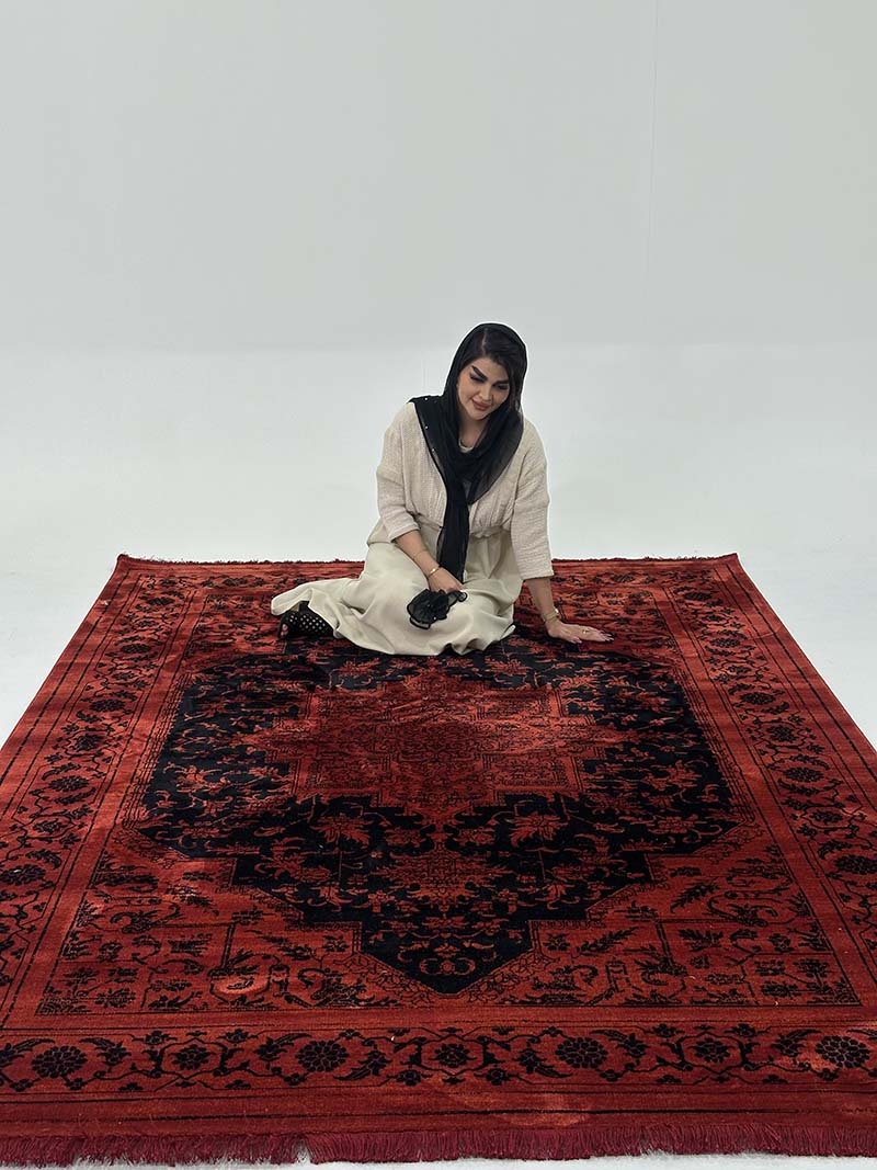 فرش ماشینی مدرن سیزان کاشان - کد کهن 43023 L