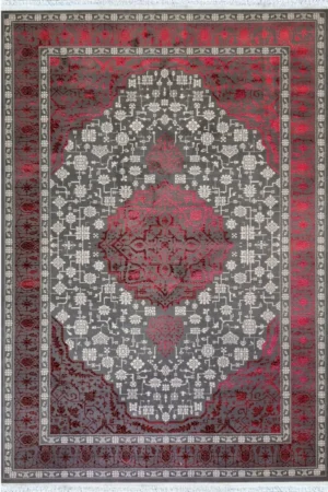 فرش ماشینی مدرن سیزان کاشان - کد نورا 44009L